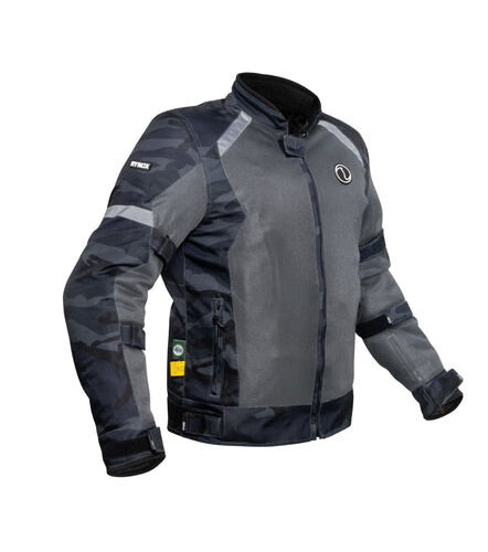 RYNOX URBAN X JACKET-GREY MESH-CAMO BLUEL