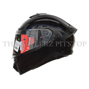 SMK TYPHOON PLAIN : BLACK GLOSSY 200