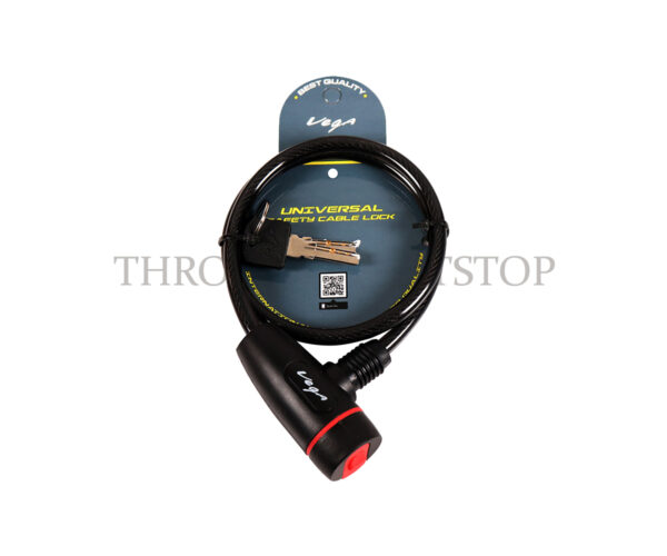 VEGA SAFETY CABLE LOCK 1UT -BLACK