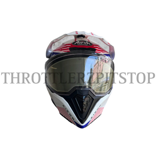 AIROH COMMANDER BOOSTER WHITE/BLUE GLOSS  (L) - Image 2