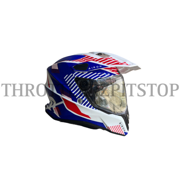 AIROH COMMANDER BOOSTER WHITE/BLUE GLOSS  (L) - Image 3