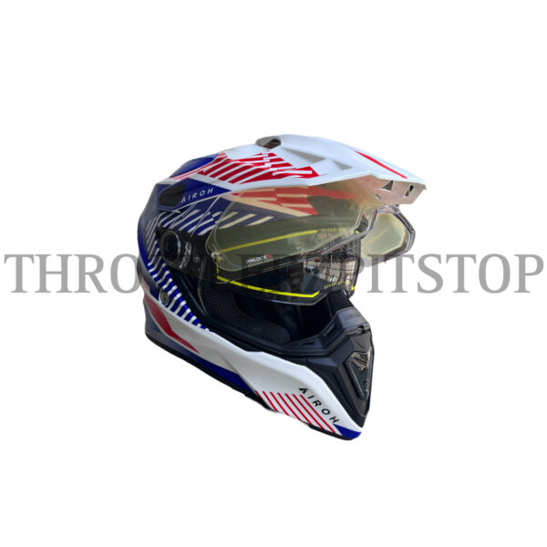AIROH COMMANDER BOOSTER WHITE/BLUE GLOSS  (L) - Image 4