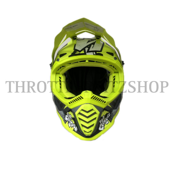 MX437 FAST EVO CRUSHER MATT BLACK HI VIS YELLOW - Image 2
