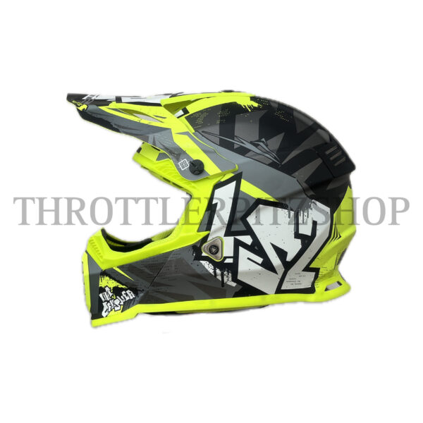 MX437 FAST EVO CRUSHER MATT BLACK HI VIS YELLOW