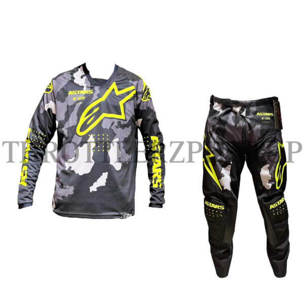 ALPINESTAR OE JERSEY SET : BLACK/NEON
