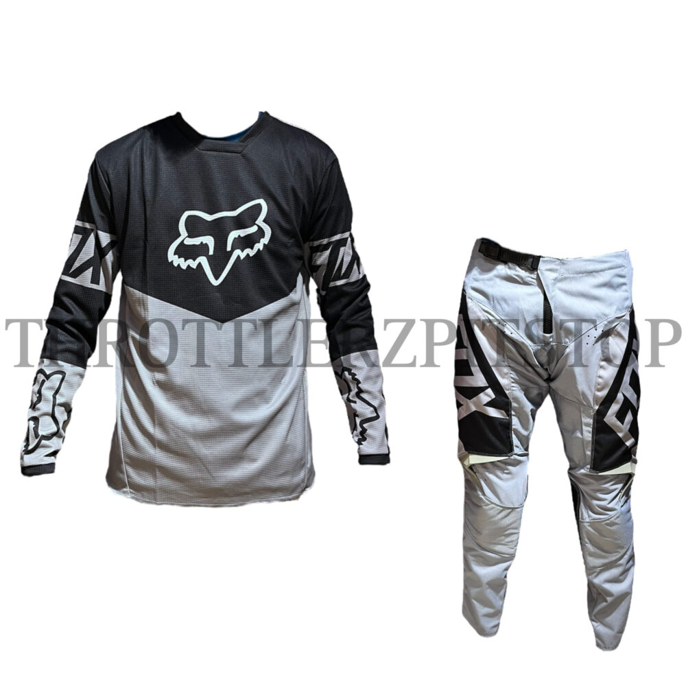 FOX  180 JERSEY : GREY/BLACK