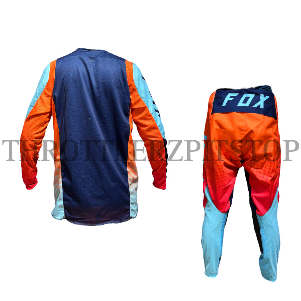 FOX  360 JERSEY :SKY BLUE/ORANGE - Image 2