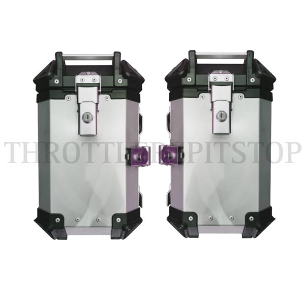 JB RACING SIDE PANNIERS 37 L: SILVER