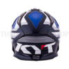 KYT STRIKE EAGLE-WHITE WINGS BLUE - Image 4