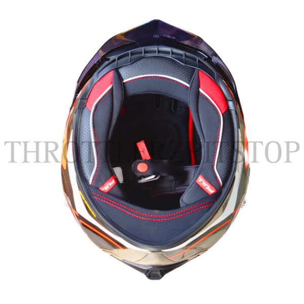 KYT TT REVO GEAR BLK/RED - Image 6