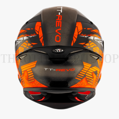 KYT TT REVO COMBUSTION ORANGE - Image 4