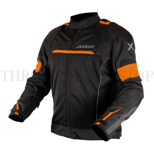 AXOR CRUISE 2 JACKET : BLACK- ORANGE