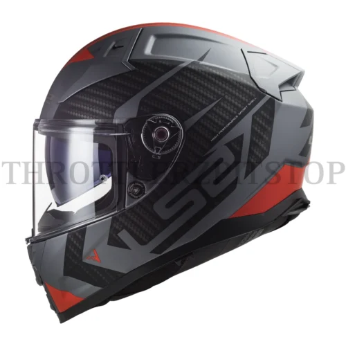 LS2 FF 811 VECTOR II SPLITTER MATT TITAN RED