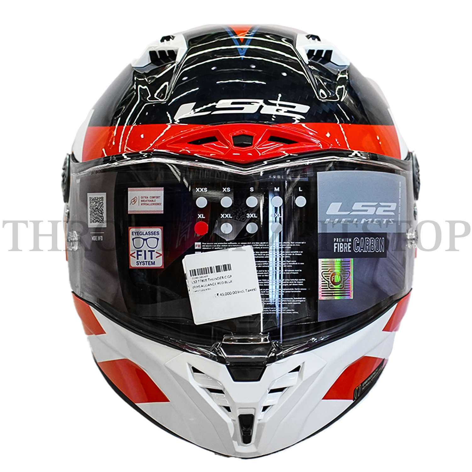 LS2 FF805 THUNDER C GP (FIM) ALLIANCE RED BLUE WHITE - Image 2