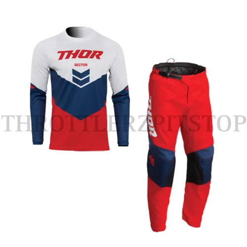 THOR JERSEY SET : WHITE/BLUE/RED (M)