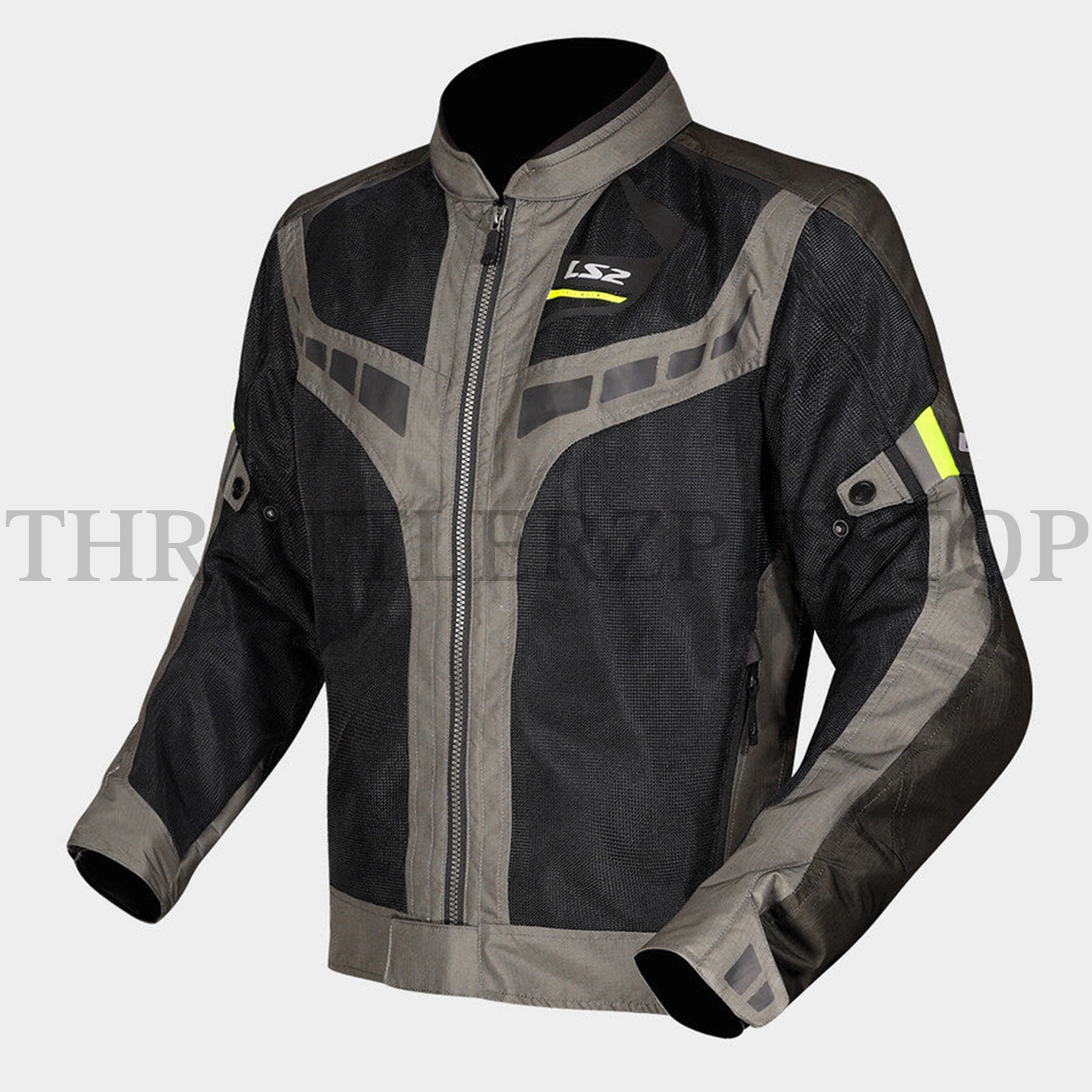 LS2 GARDA AIR MAN JACKET : BLACK NEON
