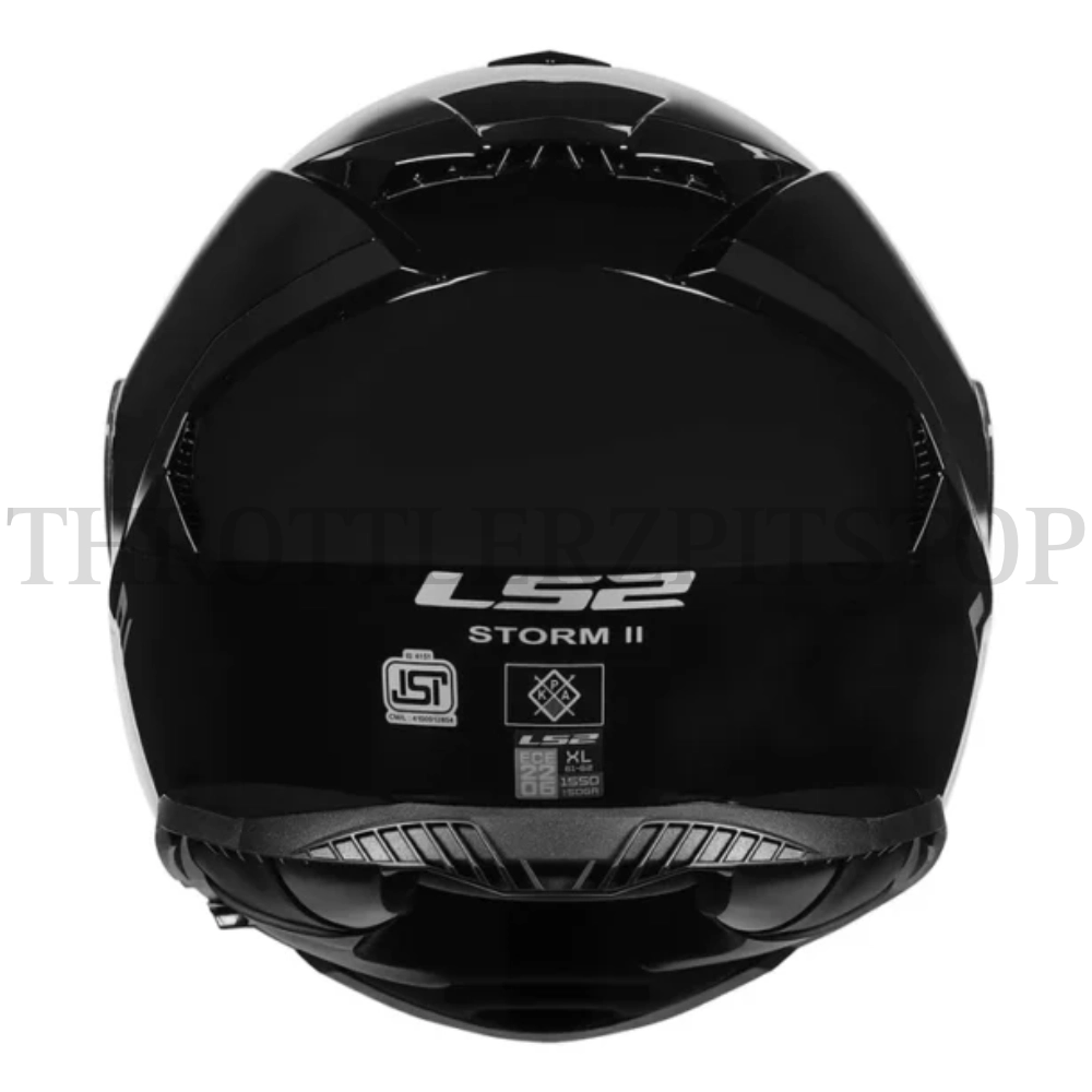 LS2 FF 800 STORM || SOLID GLOSSY BLACK - 06 - Image 4