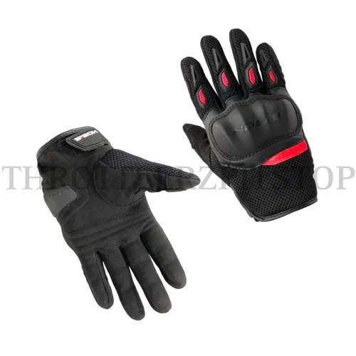 BISON ACER GLOVES : BLACK/RED