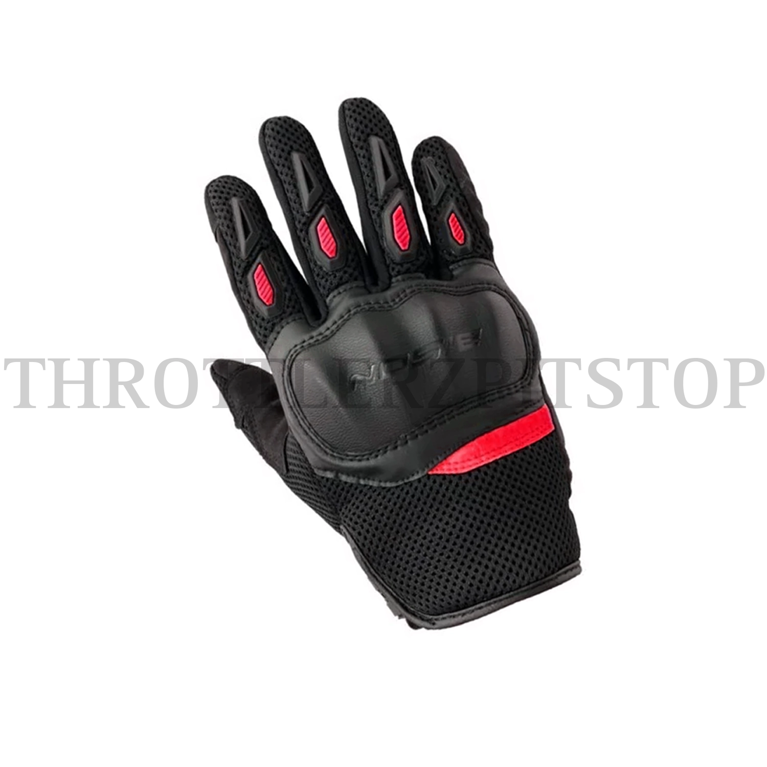 BISON ACER GLOVES : BLACK/RED - Image 2