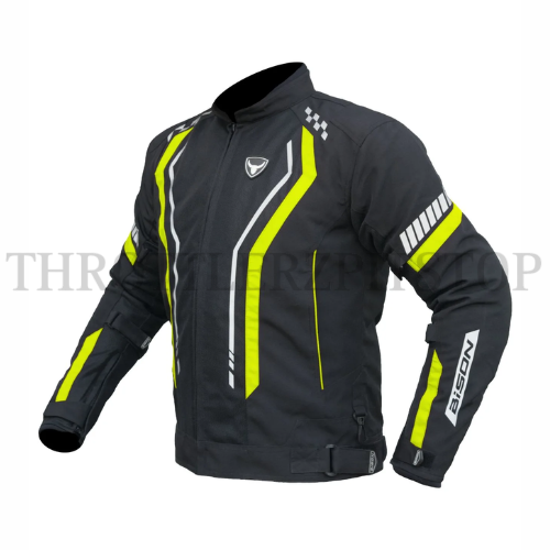 BISON PRO GEAR AIR PRO V.2 JACKET : NEON-GREEN-BLK - Image 2