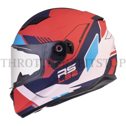 LS2 FF320 STREAM EVO XPLORER MATT WHITE RED :XL
