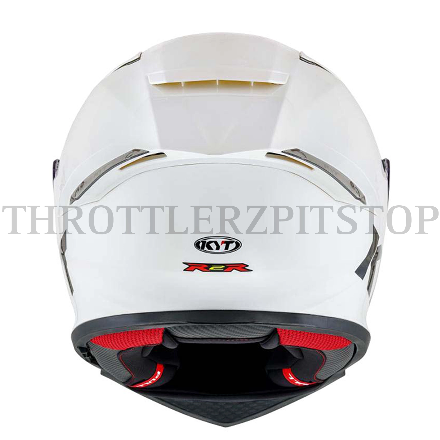 KYT R2R PRO PLAIN PEARL WHITE - Image 3