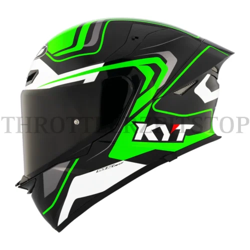 KYT TT REVO OVERTECH BLACK GREEN