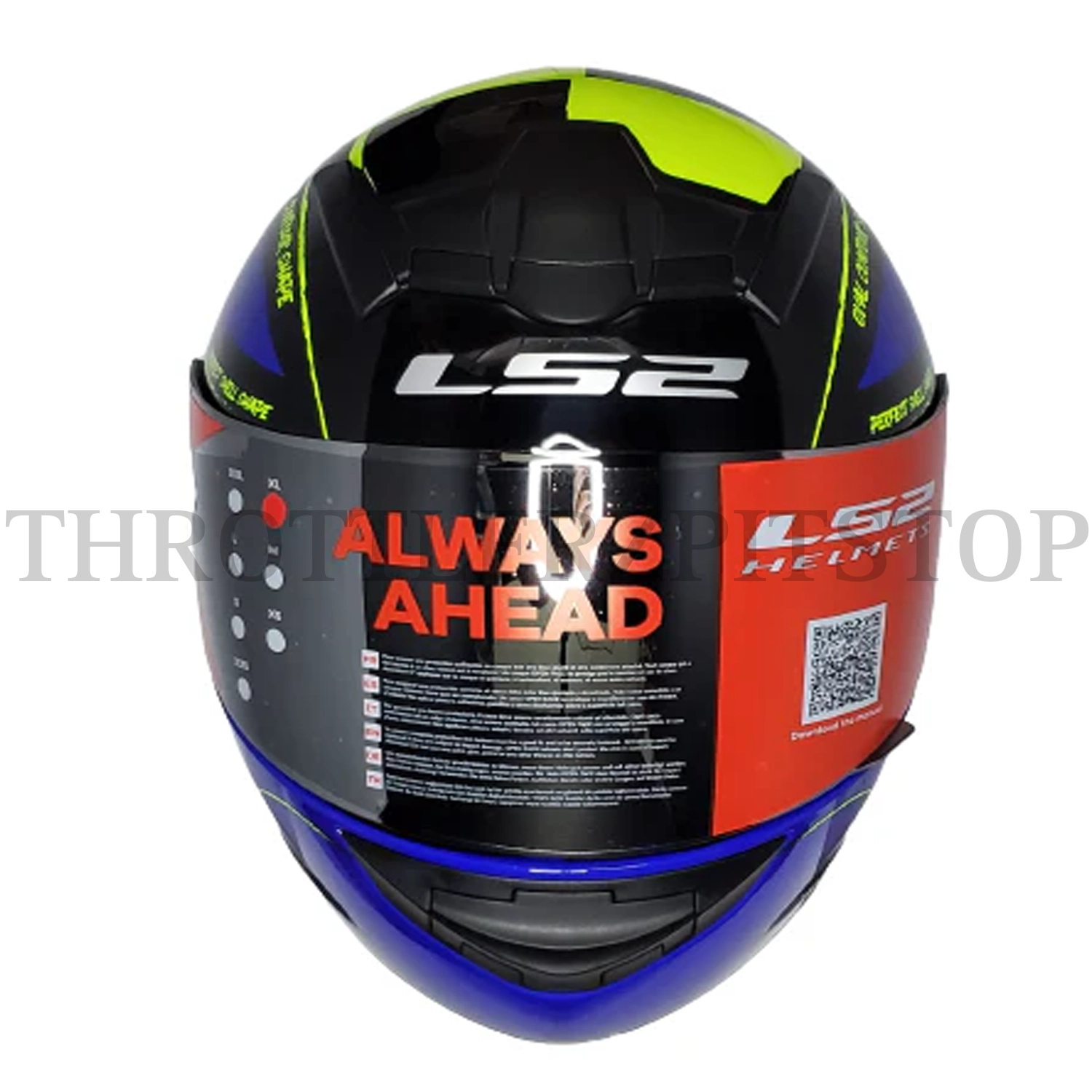 LS2 FF352 BRUSH MATT BLACK YELLOW HELMET : XL - Image 2