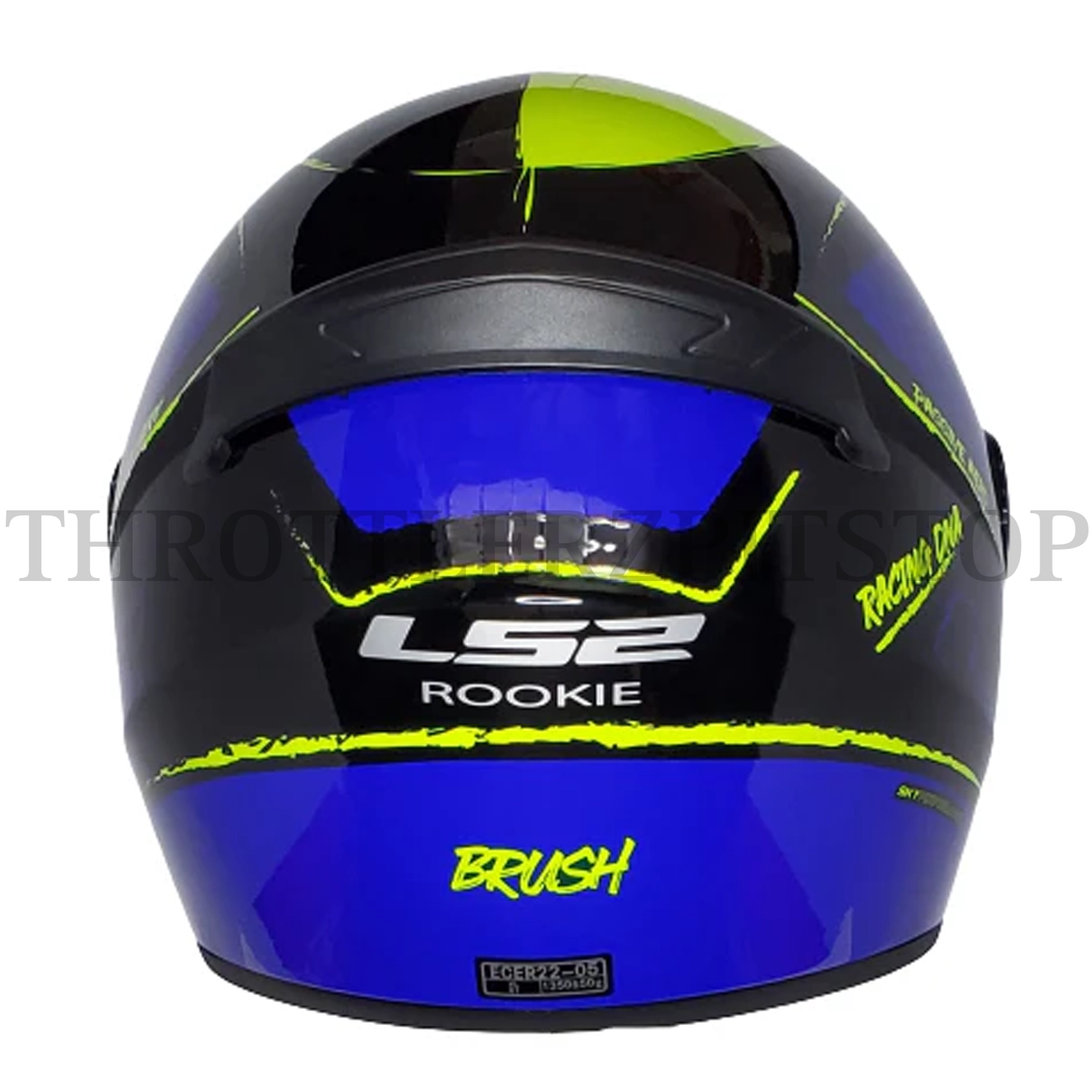 LS2 FF352 BRUSH MATT BLACK YELLOW HELMET : XL - Image 4