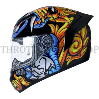 LS2 FF352 FOO DOG BLACK YELLOW GLOSS HELMET : XL