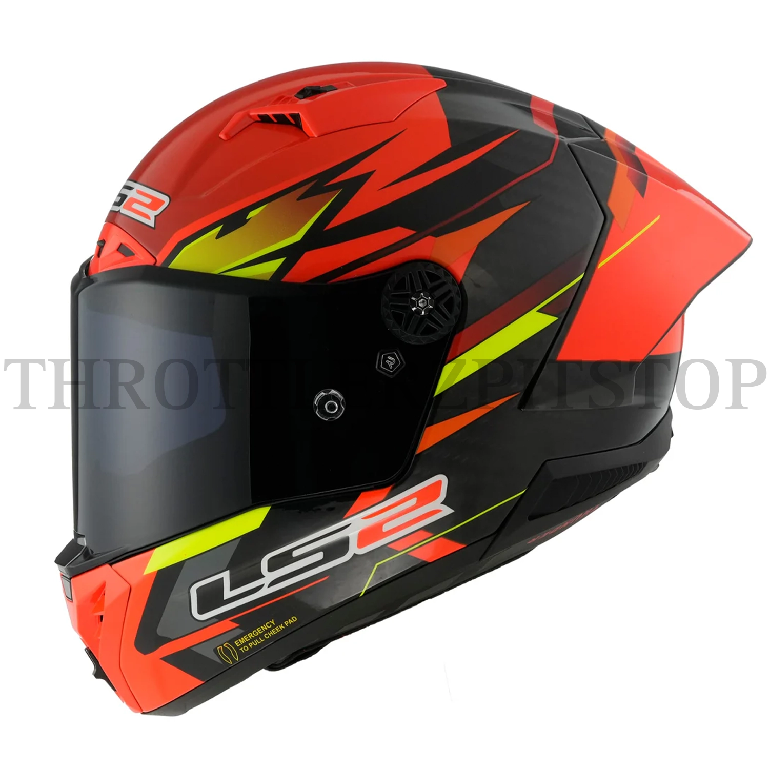 LS2 FF805 THUNDER C GP AERO FIRE RED BLACK - 06