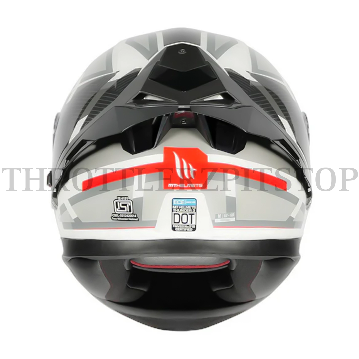 MT THUNDER 3 SV PRO NOVA A2 HELEMT -GLOSS WHITE RED : L - Image 4