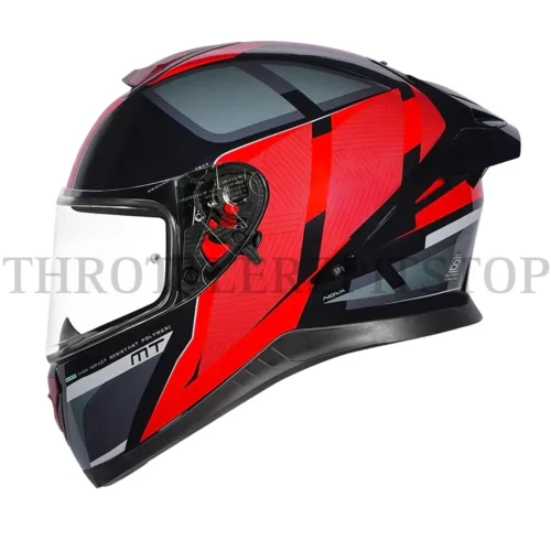 MT THUNDER 3 SV SPOILER NOVA B5 GLOSS BLACK GREY RED HELMET