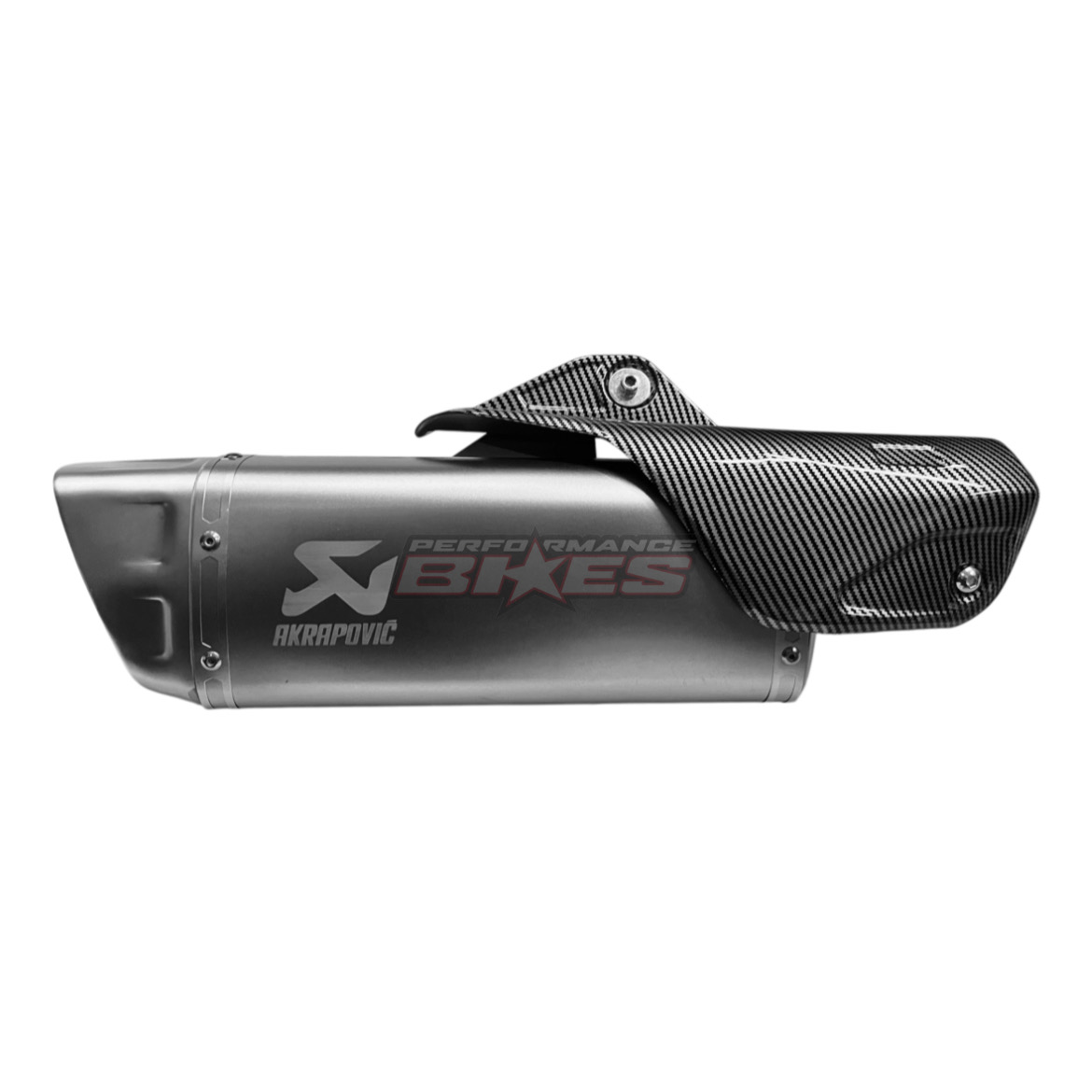 AKRAPOVIC R1M EXHAUST NEW SILVER W/CARBON