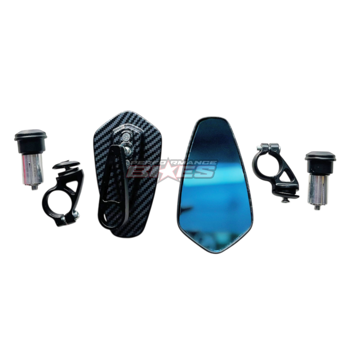 BAR END CARBON MIRROR : PENTAGON