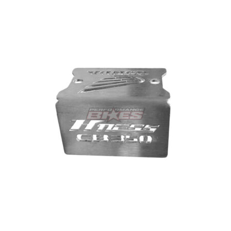 DISC OIL CAP HONDA H'NESS CB350 :SILVER FRONT