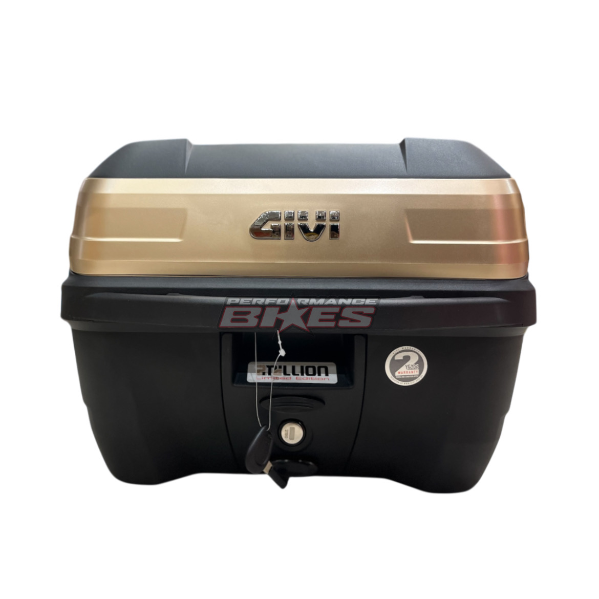 GIVI TOP BOX : ADV 250 W/CLAMP (BLK/GOLD)