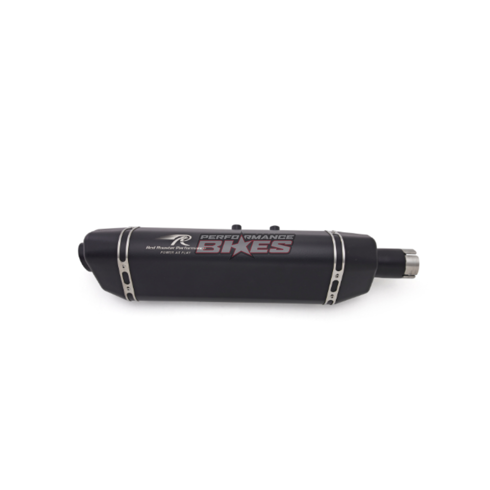 HIMALAYAN 411 RED ROOSTER EXHAUST :BLACK