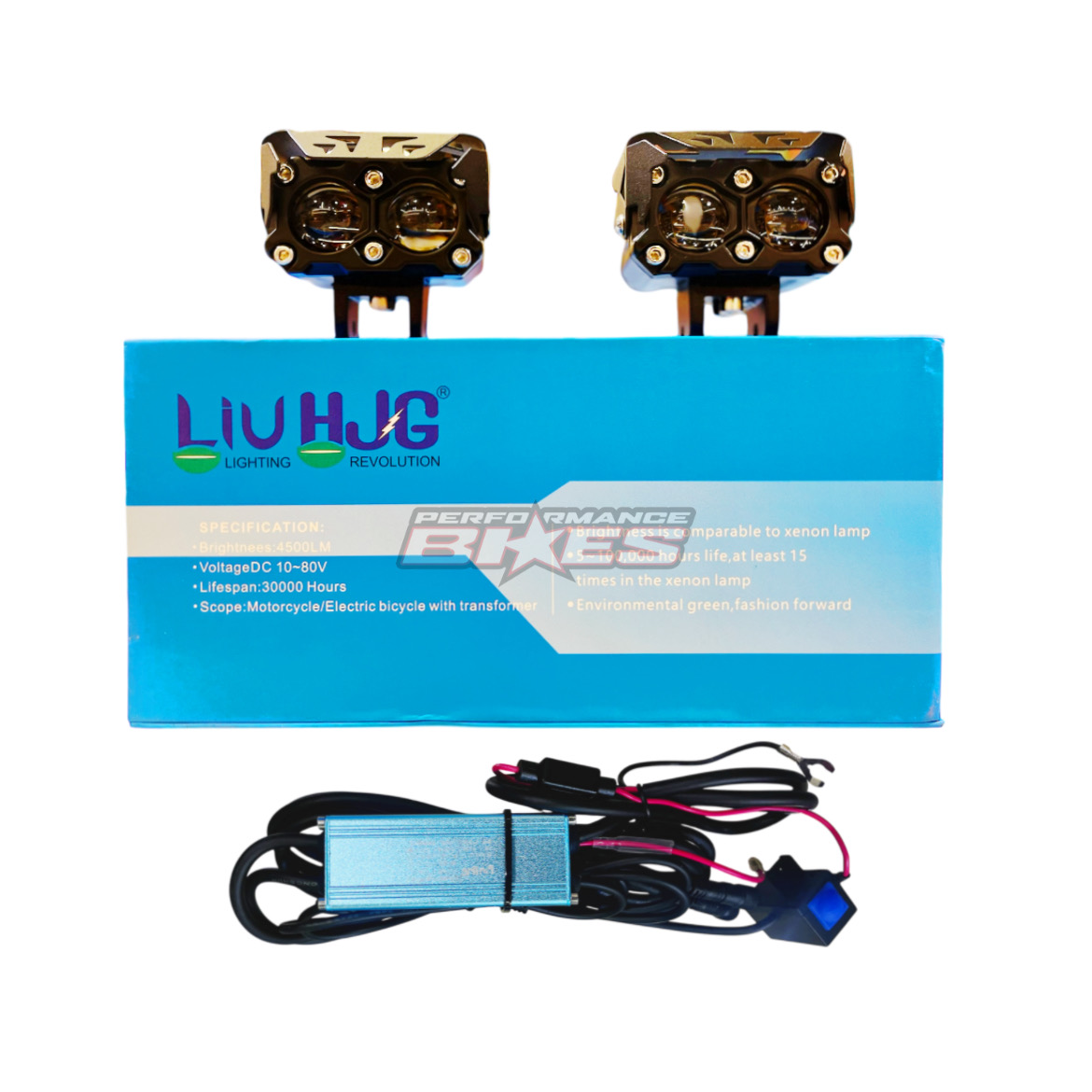 HJG DUAL LENS FOG LIGHT W/HARNESS TYPE 2