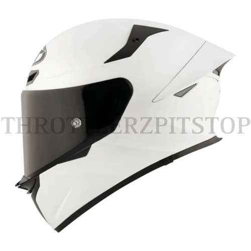 KYT TT REVO PLAIN PEARL WHITE