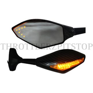 MIRROR W/INDICATOR- DOUBLE : CARBON