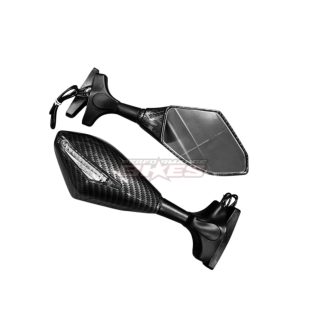 MIRROR W/INDICATOR- DOUBLE : CARBON TYPE 2