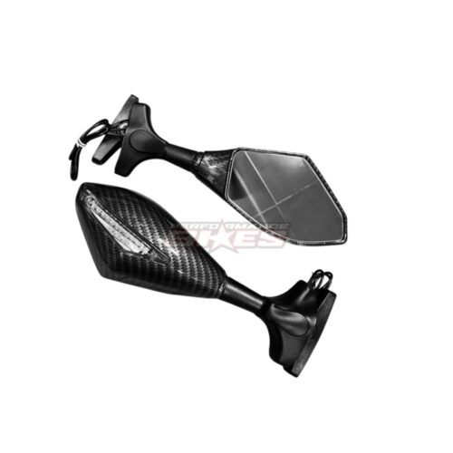 MIRROR W/INDICATOR- DOUBLE : CARBON TYPE 2