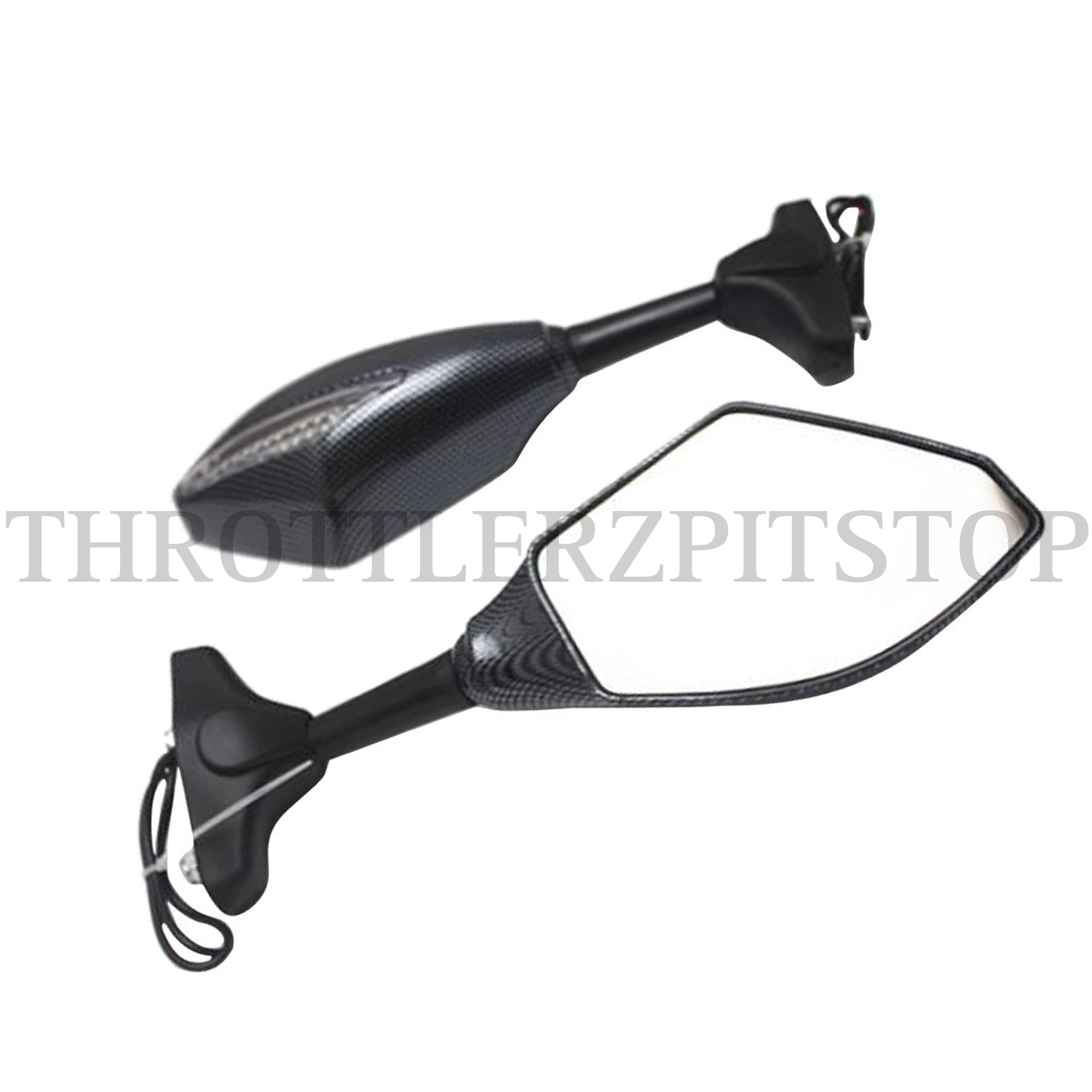 MIRROR W/INDICATOR- DOUBLE : BLACK