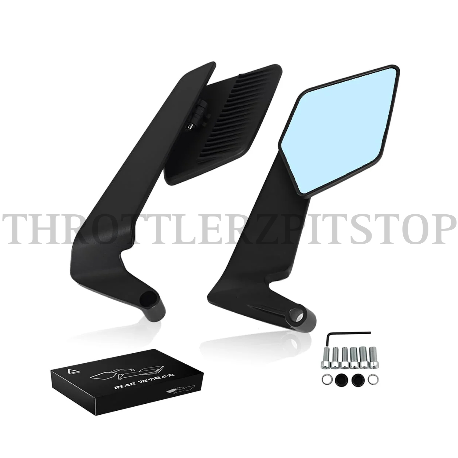 STEALTH NAKED MAX YOKE MOUNTED REAR VIEW MIRROR