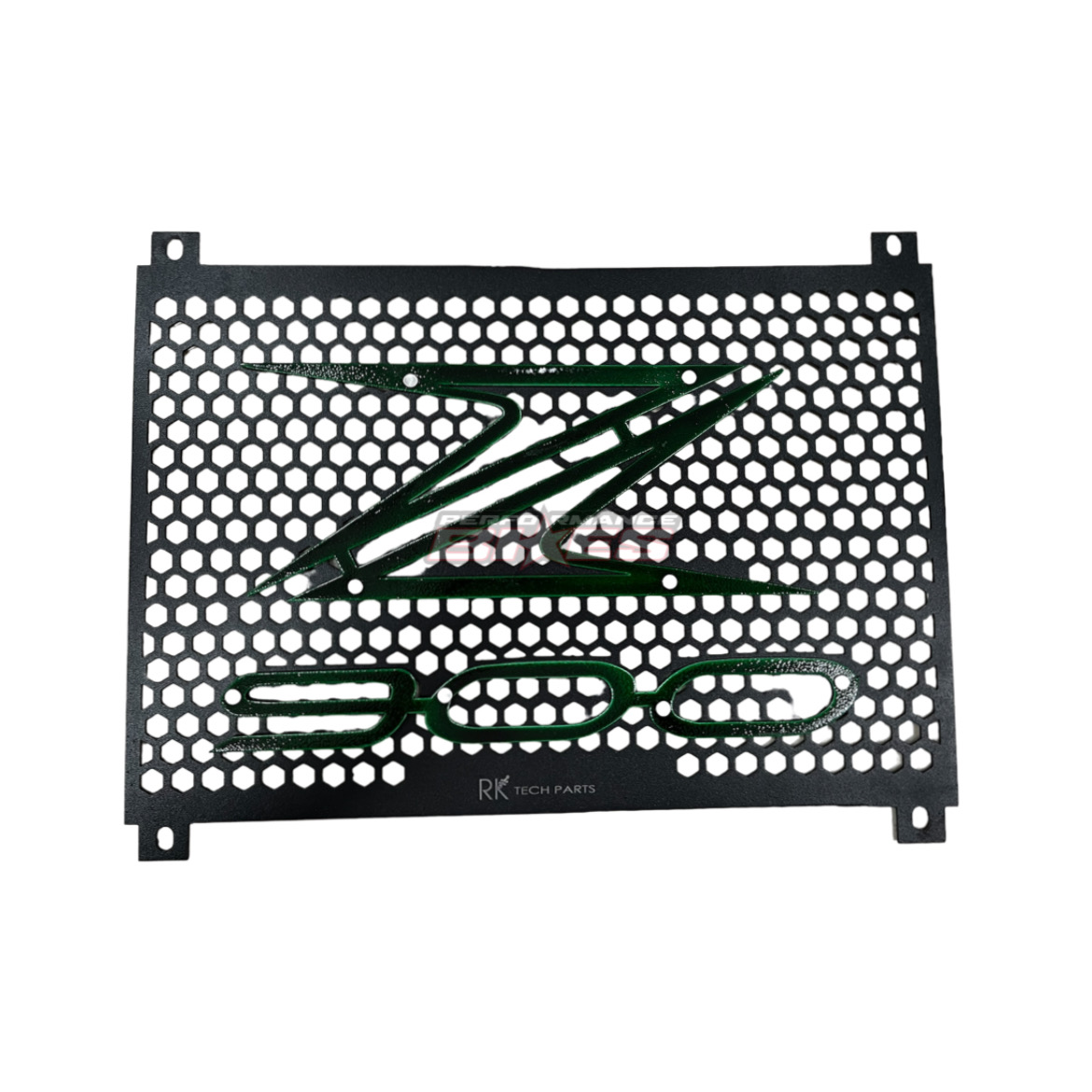 Z900 RADIATOR GUARD HONEY COMB: GREEN