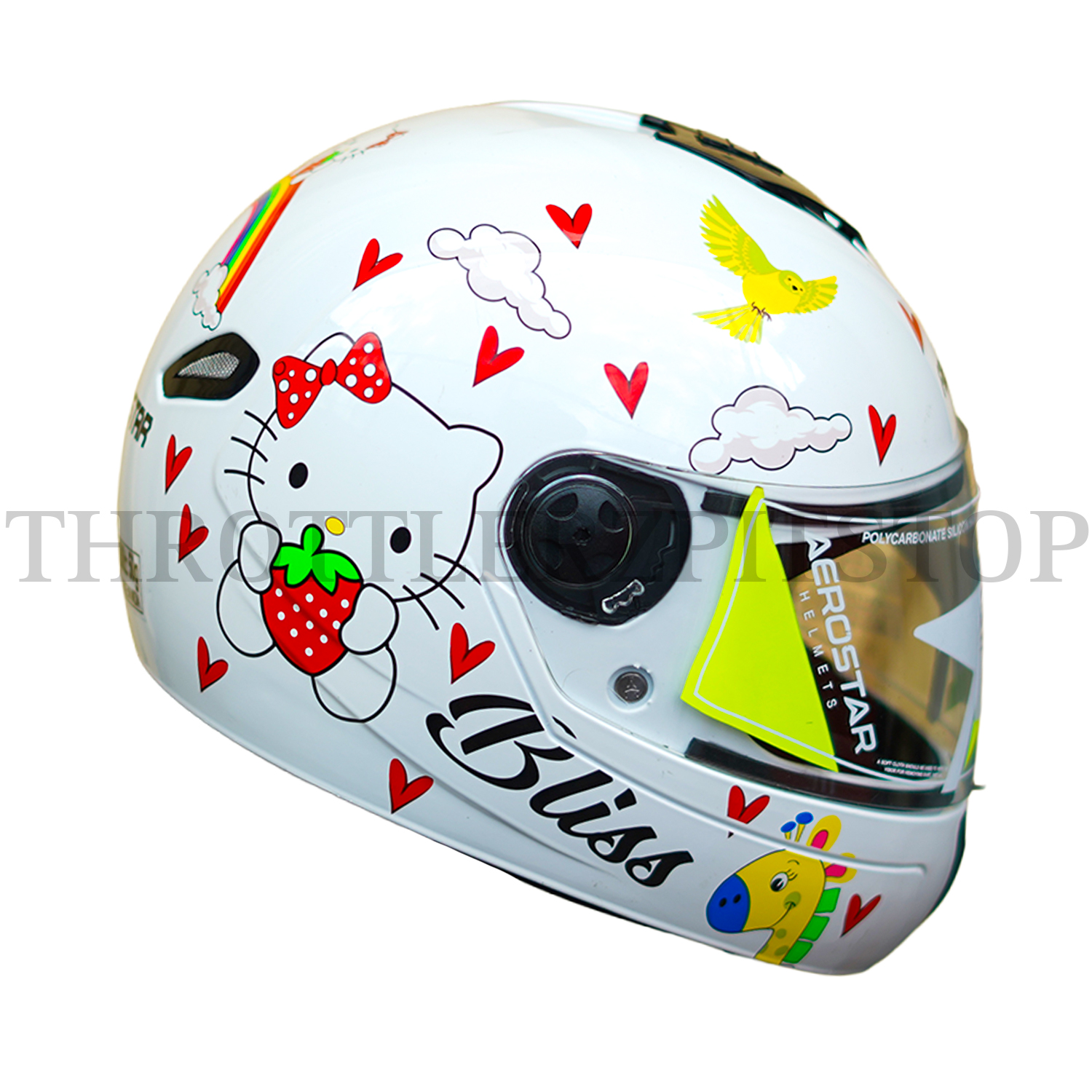 AEROSTAR BLISS KIDS D1 : WHITE / RED - Image 3