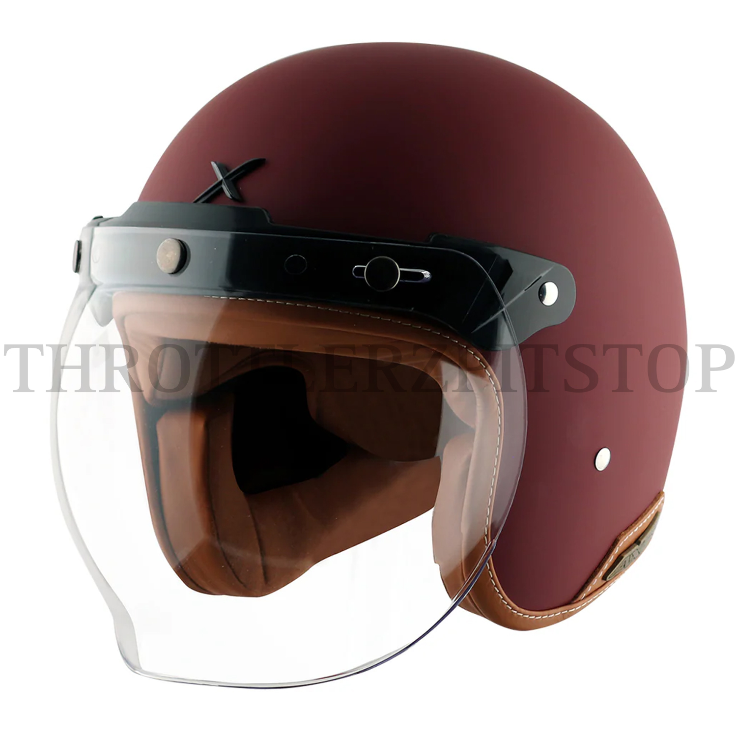 AXOR RETRO JET LEATHER :DULL CHESTNUT RED
