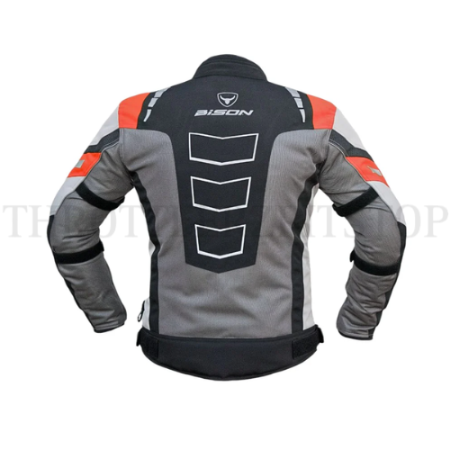 BISON MASCULINE JACKET V2 :GREY /RED - Image 2