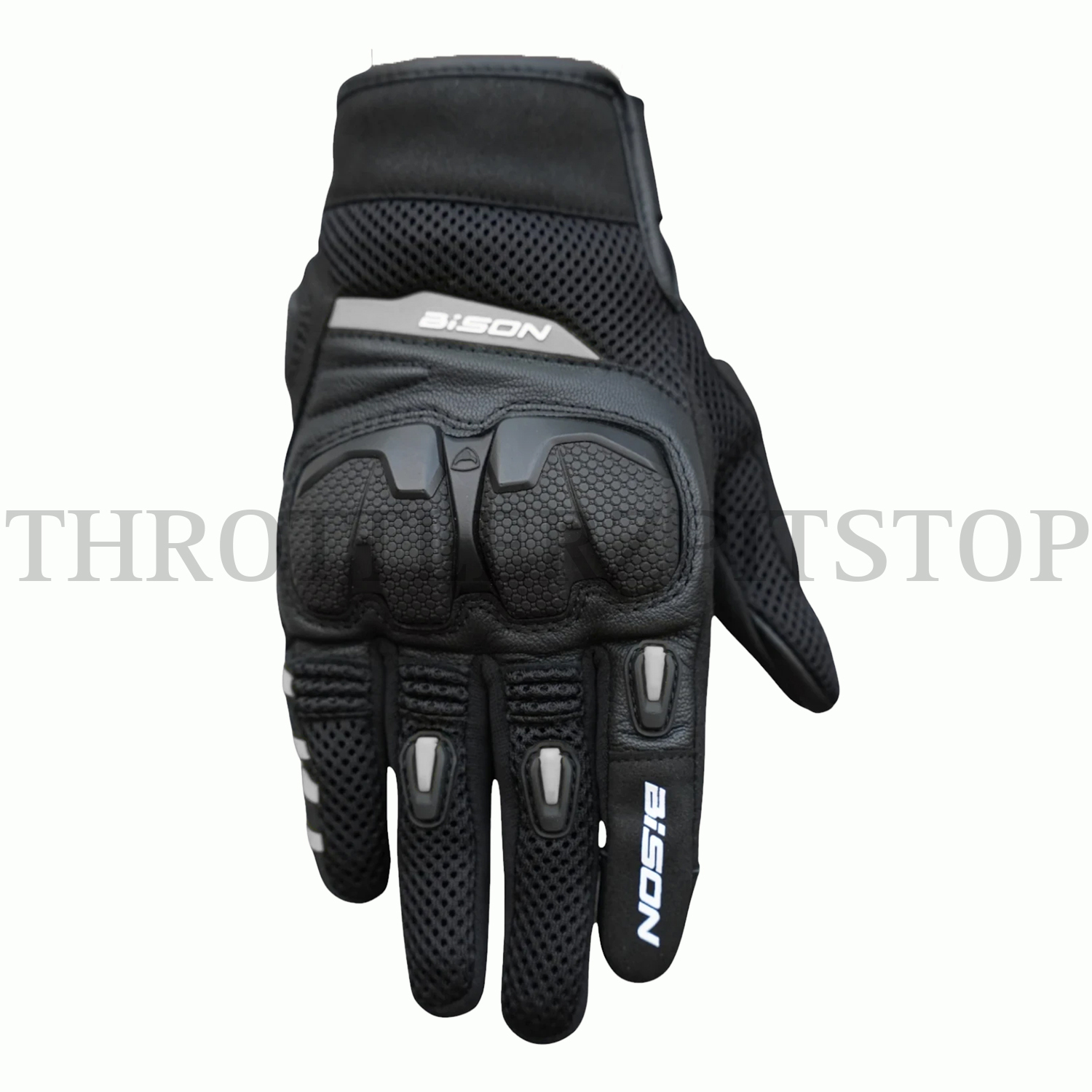 BISON RAPTOR GLOVES : BLACK/GREY - Image 2